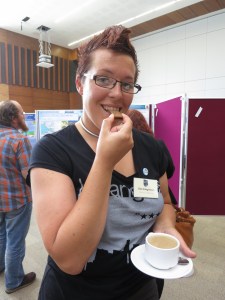 Some claim that going to conferences is only eating canapés. So we did some of that, too.