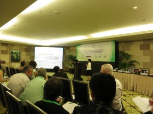 Dr Su from Malaysia explains her findings in culture methods.