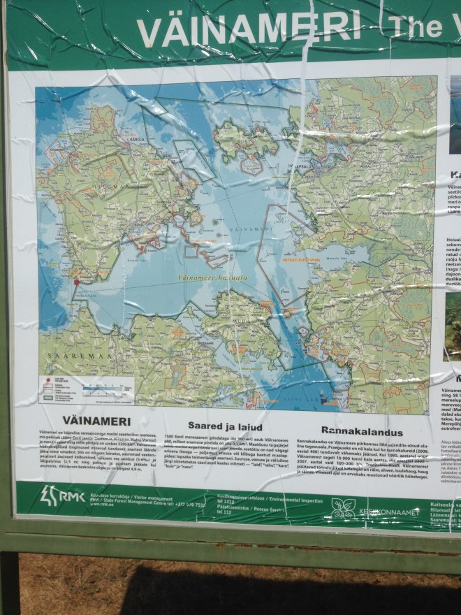 The Väinameri is often no more than 5-10 meters deep.